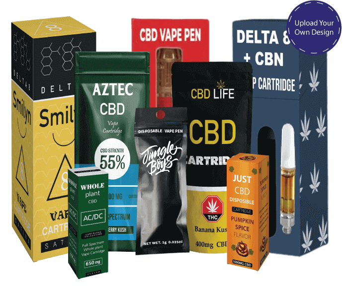 custom thc cartridge packaging