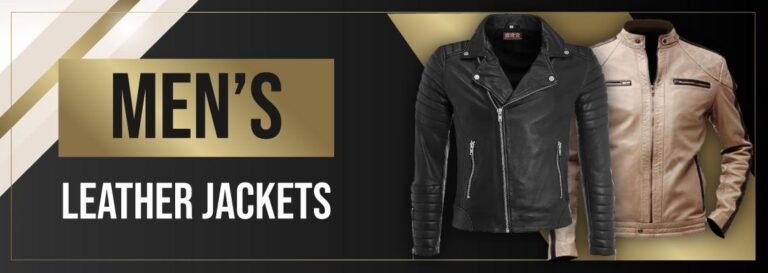 Mens Black leather jackets